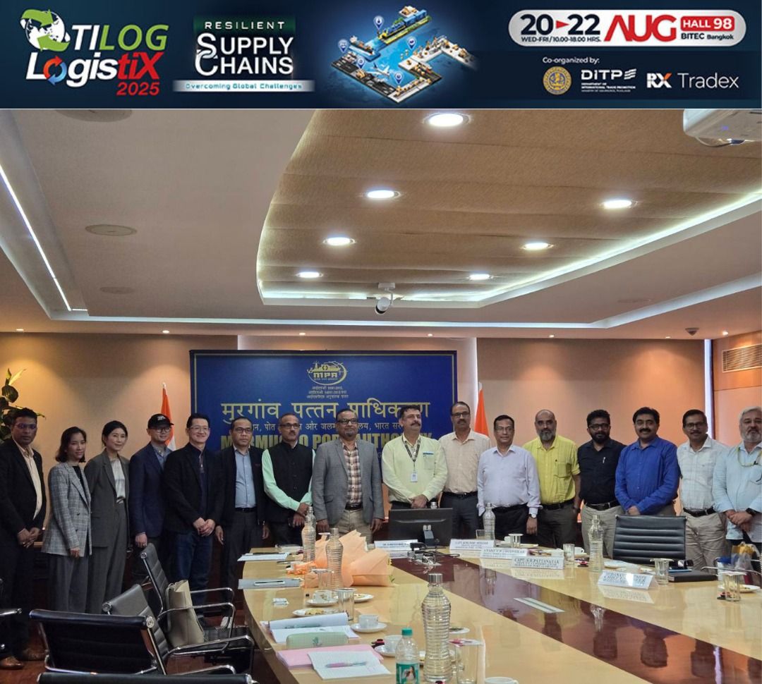 คณะผู้จัดงาน ไทล็อก – โลจิสติกซ์ เดินทางเยือนรัฐกัว ประเทศอินเดีย ระหว่างวันที่ 28-30 พฤษภาคม เพื่อเข้าพบหารือร่วมกับผู้บริหาร MOPA Airport และ Mormugao Port Authoity รวมถึงเข้าร่วมงาน 25th Biennial Convention
